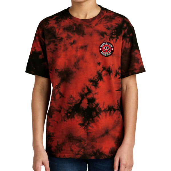 Bryan Station MS Logo - Youth Crystal Tie Dye Tee Thumbnail