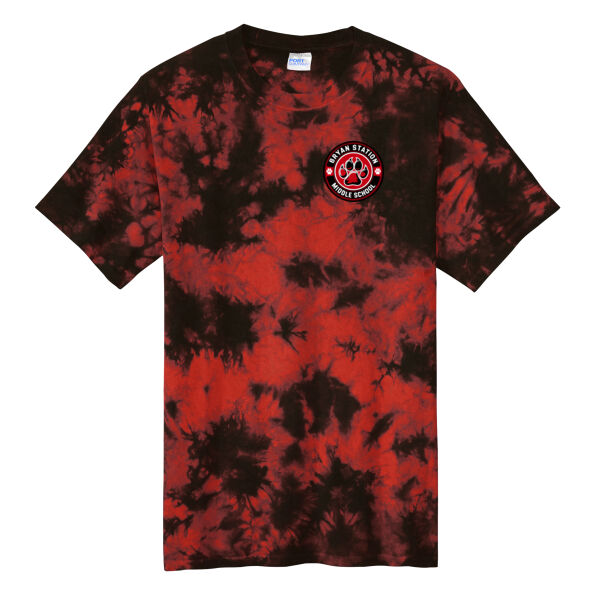 Bryan Station MS Logo - Crystal Tie Dye Tee Thumbnail