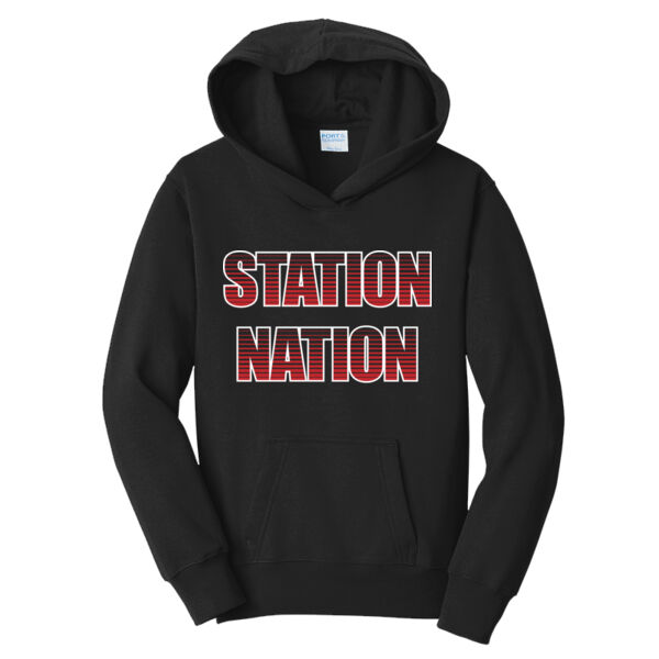 Bryan Station MS Station Nation - Youth Fan Favorite Fleece Pullover Hooded Sweatshirt Thumbnail