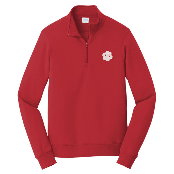 Bryan Station MS Paw - Fan Favorite Fleece 1/4 Zip Pullover Sweatshirt Thumbnail